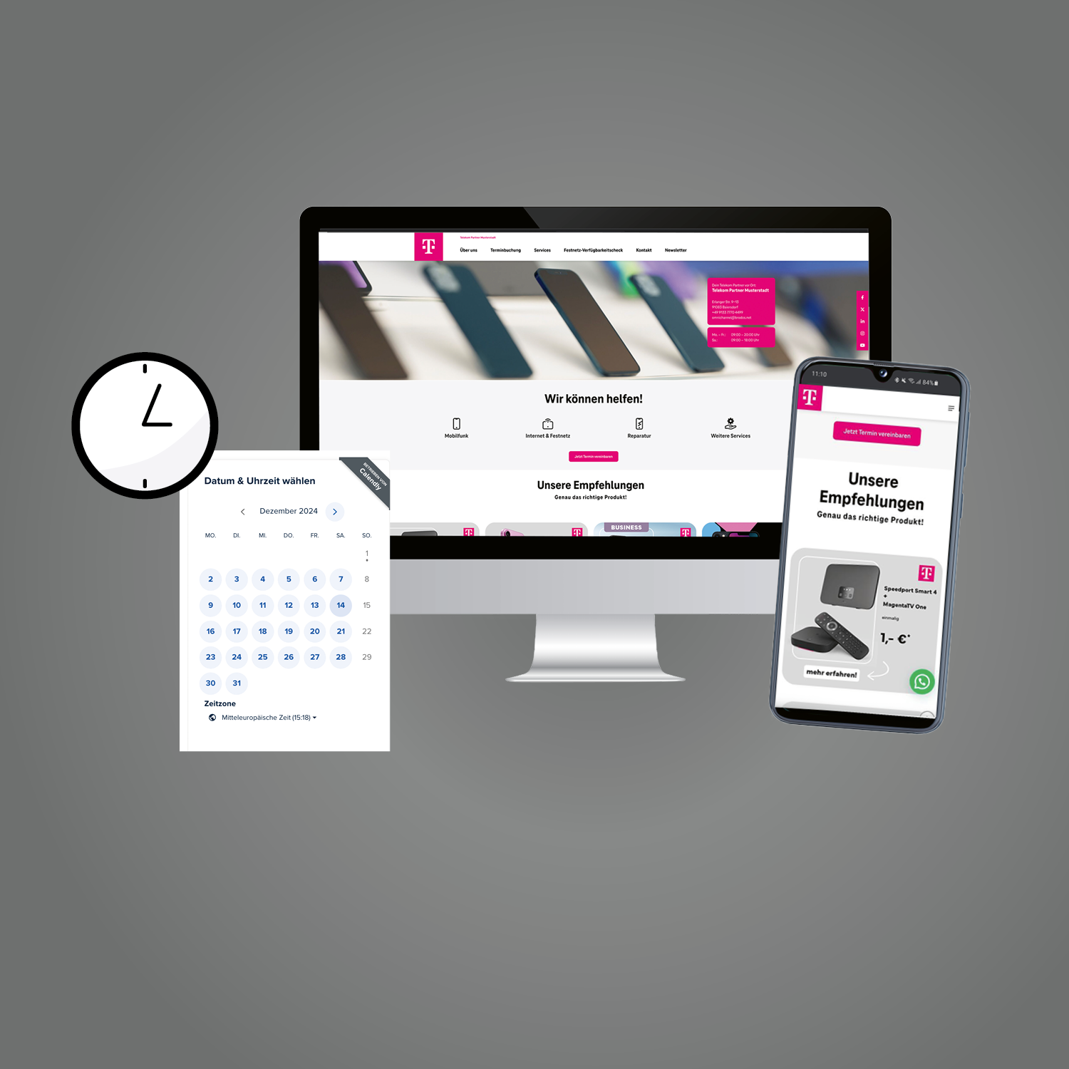 Website für Telekom Exklusiv Partner - Telekom Online Marketing Paket