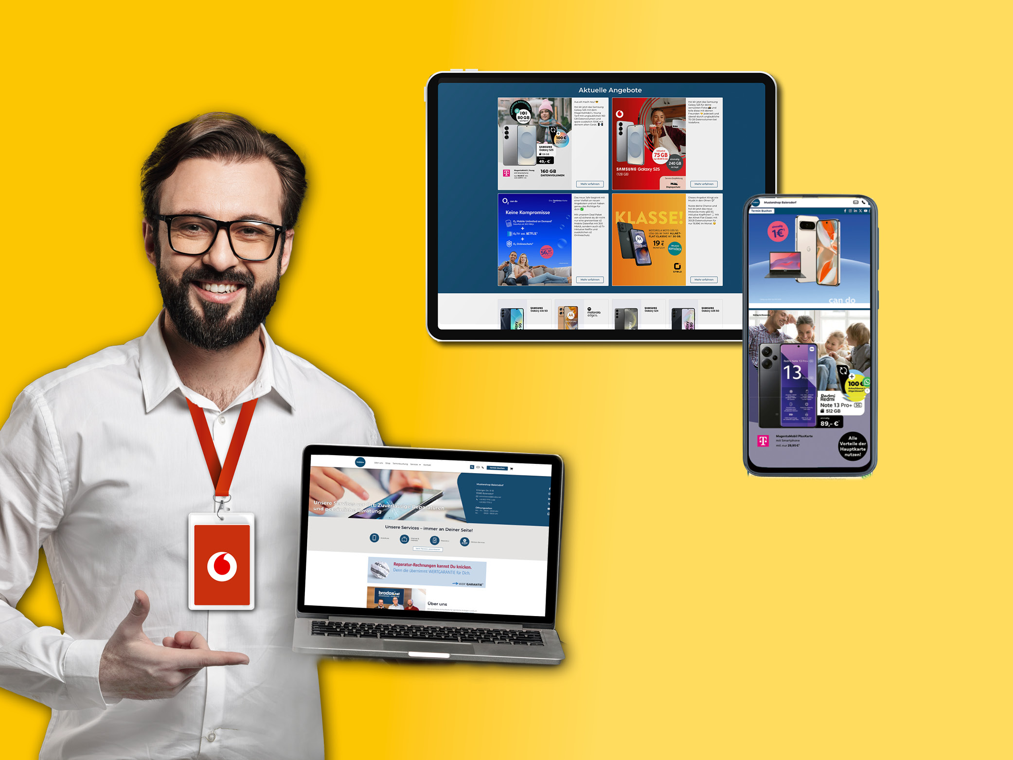 Online Kunden gewinnen: Händler mit dem Website / Up2Date Paket